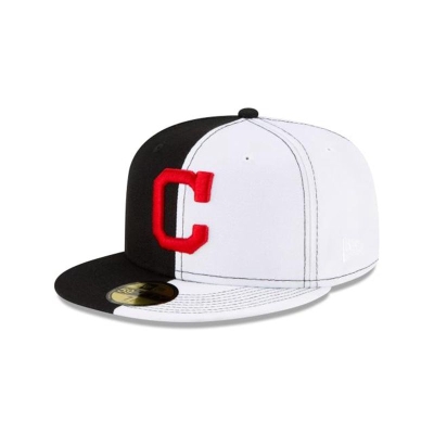 Sapca New Era Cleveland Indians MLB Split Crown 59FIFTY Fitted - Negrii